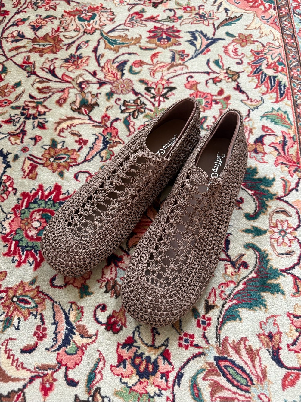 NEW Jeffrey Campbell Figure Eight Crochet Flats - Picture 4 of 7